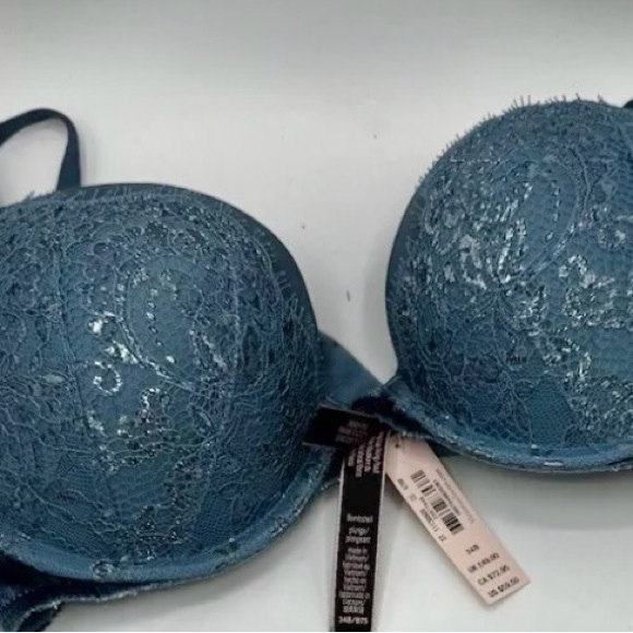 Victoria Secret Very Sexy Push Up Bra 34 B MIDNIGHT SEA - Picture 5 of 7